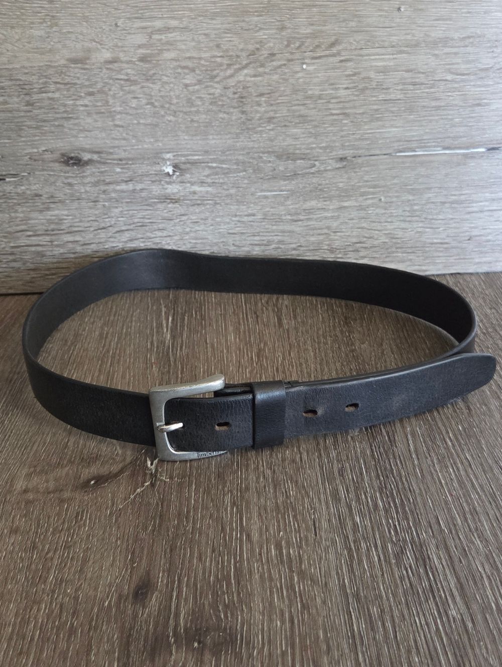 Timberland Black Leather Men's Belt - 34